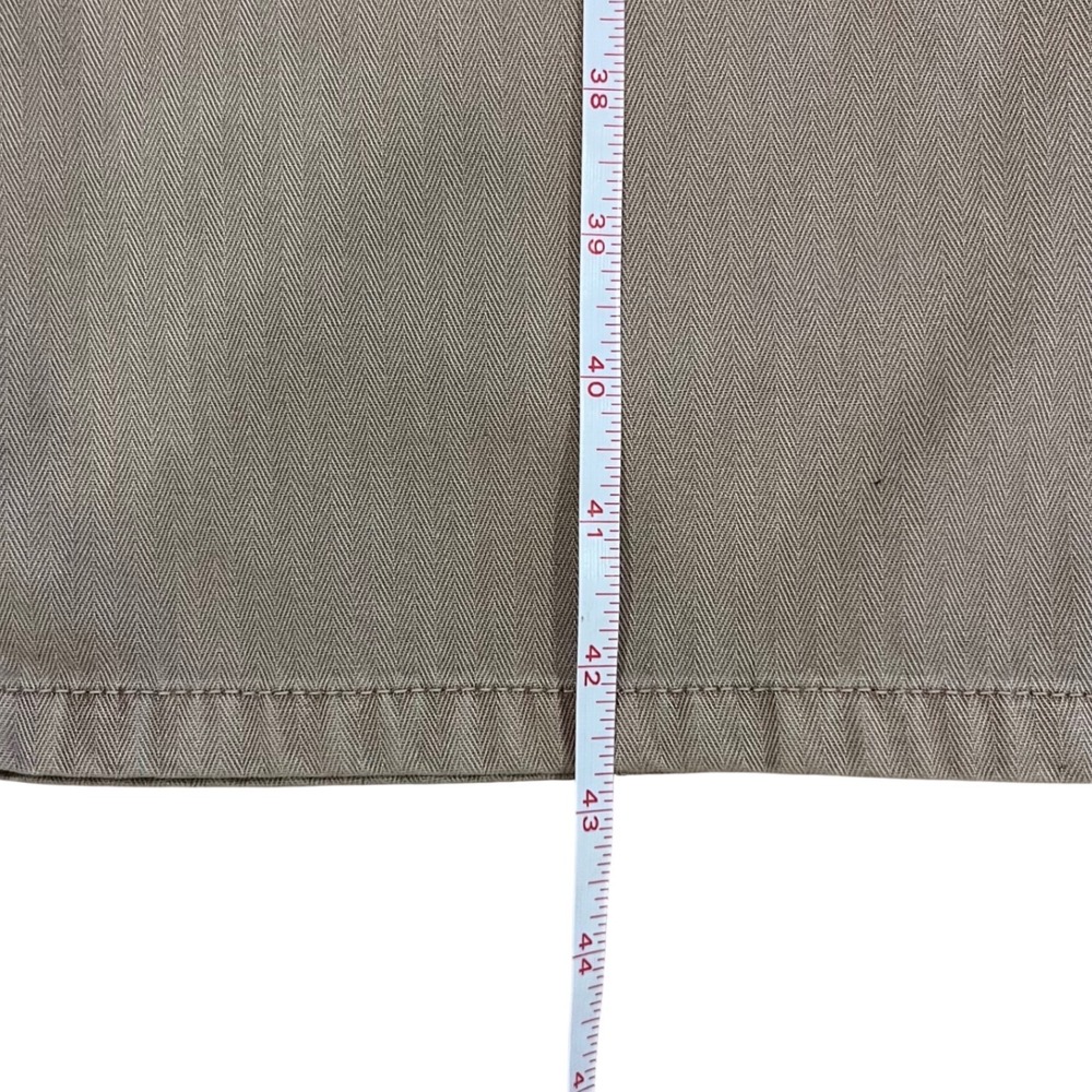 Nike Life Mens Herringbone Chino Pants Khaki Brown Loose Fit Straight Leg 38 NEW - Picture 9 of 11